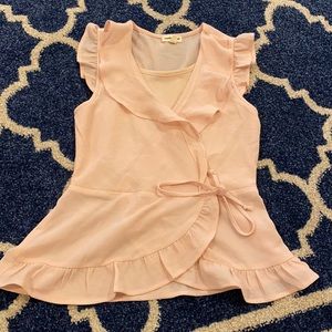 Girls size L Wrap Top